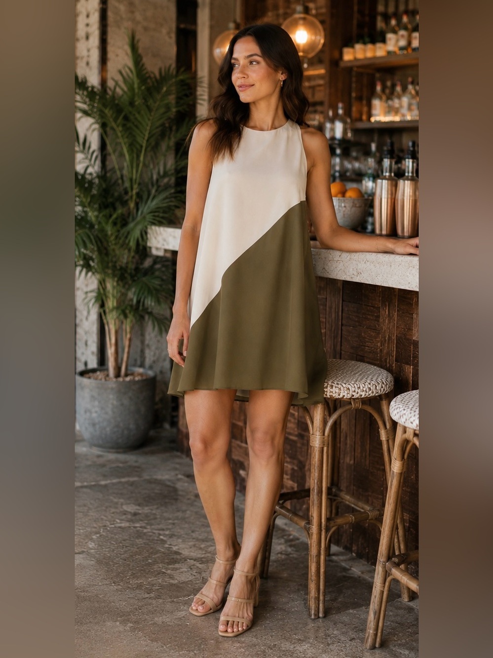 Alice + Olivia Marion Twist Tunic Dress size